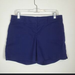 THE LIMITED NAVY BLUE TEXTURED CHINO SHORTS SIZE 4
